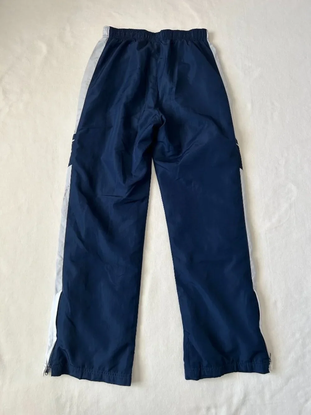 Vintage Nike Navy Blue Track Pants with White Stripe